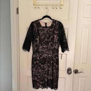 NWT Katherine Black Lace Dress by Weston Wear in Large (Orig. List Price $220)